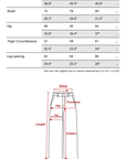 Hydrae Pantalon en jean large taille basse brodé