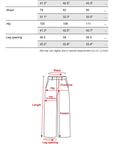 0122stepll Low-Rise Contrast Waist Wide-Leg Pants