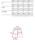 WARDEN EDGE Shorty taille basse à fermeture éclair