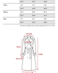 0122stepll Oversized Military Belted Long Wool Trench Coat