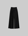 DOINDULGE Wide Leg Gathered Waist Pants