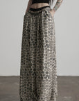 DOINDULGE Beaded Waist Wide Leg Pants