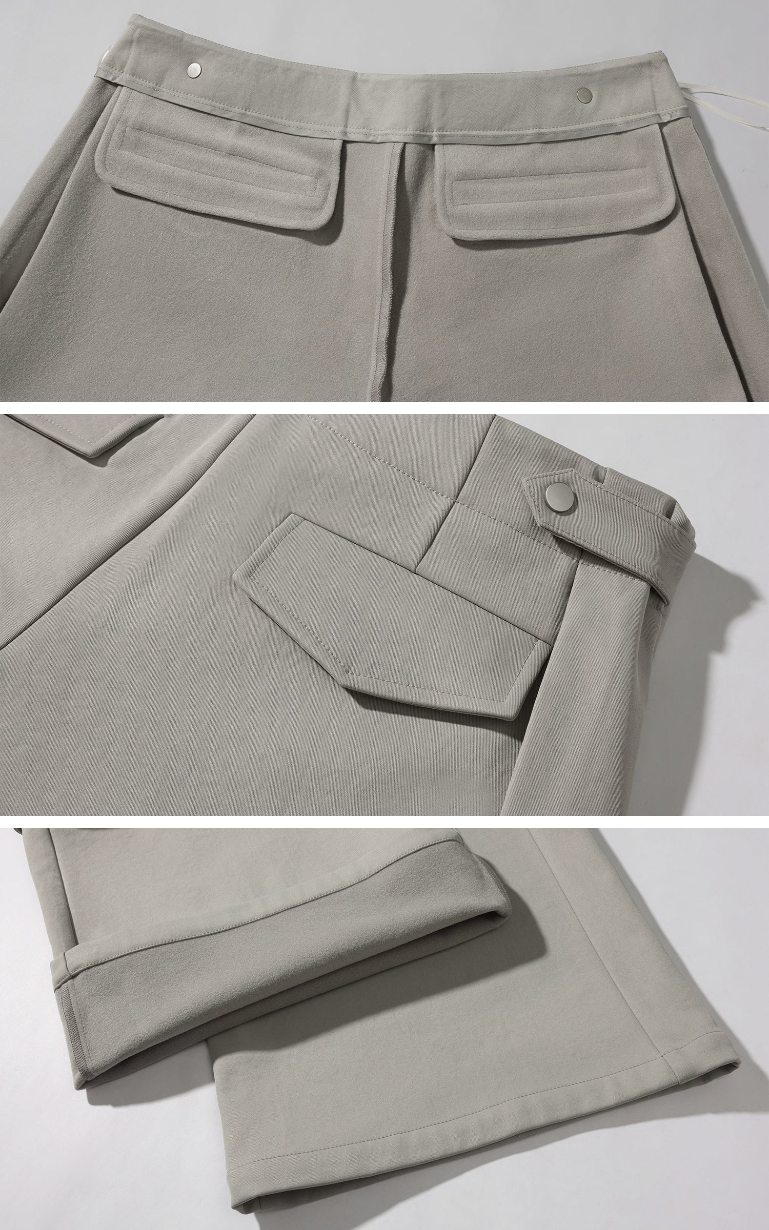 Rase le sol Utility Jacket and Wide-Leg Cargo Pants Set