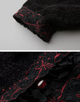 DOINDULGE Embroidered Hooded Cloak Jacket