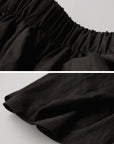 DOINDULGE DrapedWrap Wide-Leg Pants