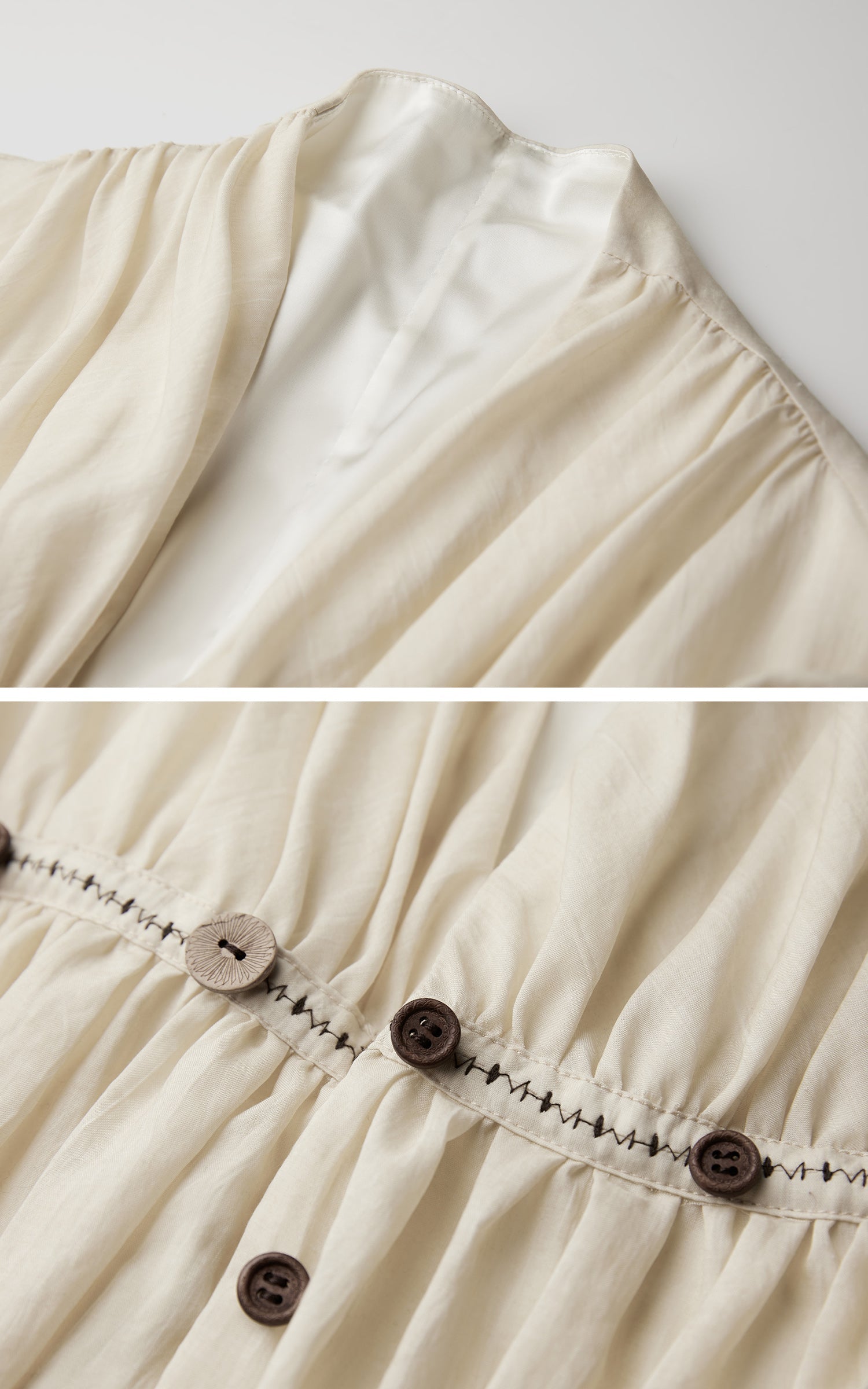 DOINDULGE Relaxed Pleated Shirt Jacket