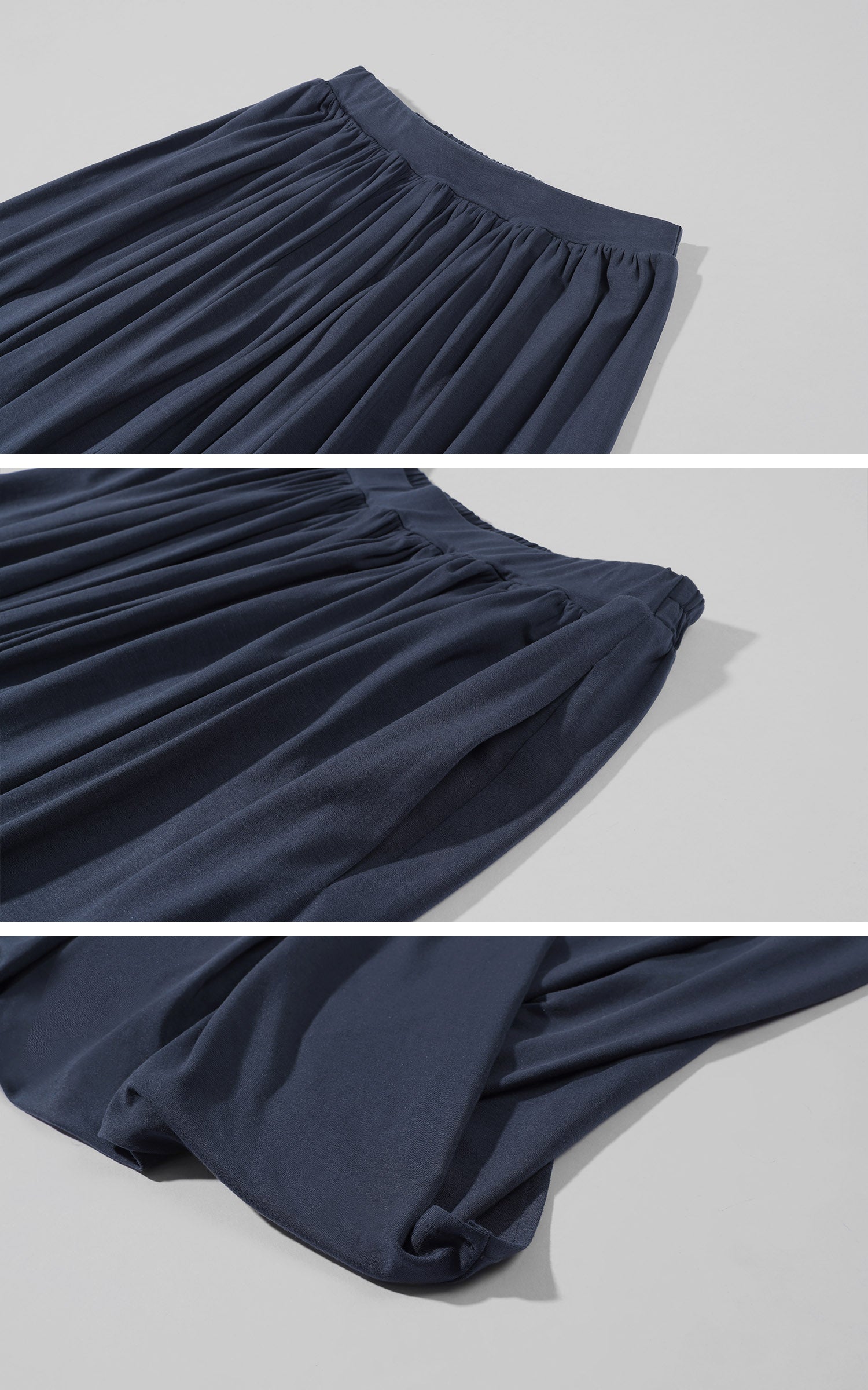 Hydrae Draped Jersey Halter Maxi Skirt Set