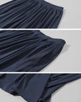 Hydrae Draped Jersey Halter Maxi Skirt Set
