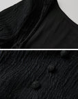 DOINDULGE Wool Velvet Long Dress with Corset Waist