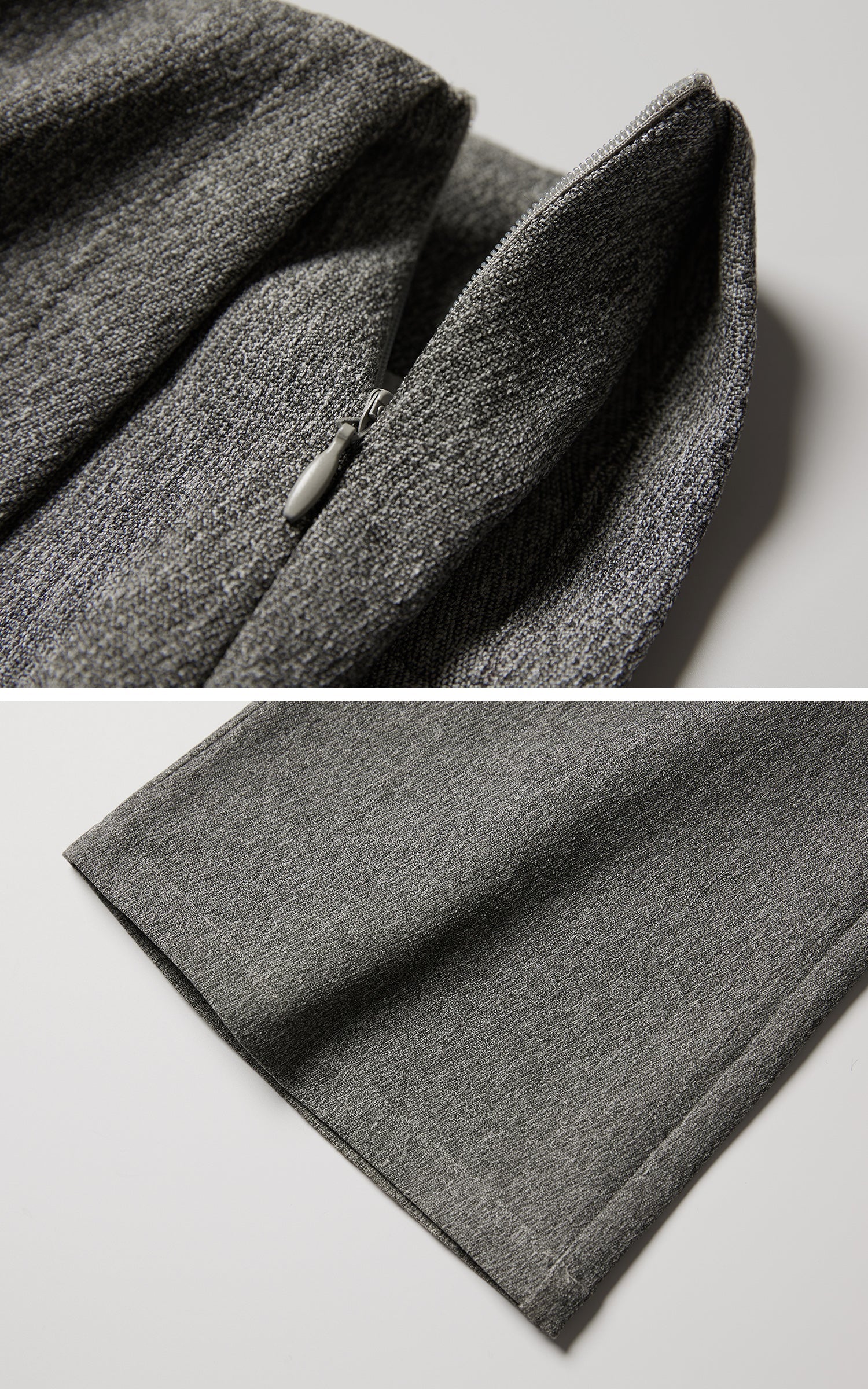 DOINDULGE Wrap Detail Wool Blend Trousers