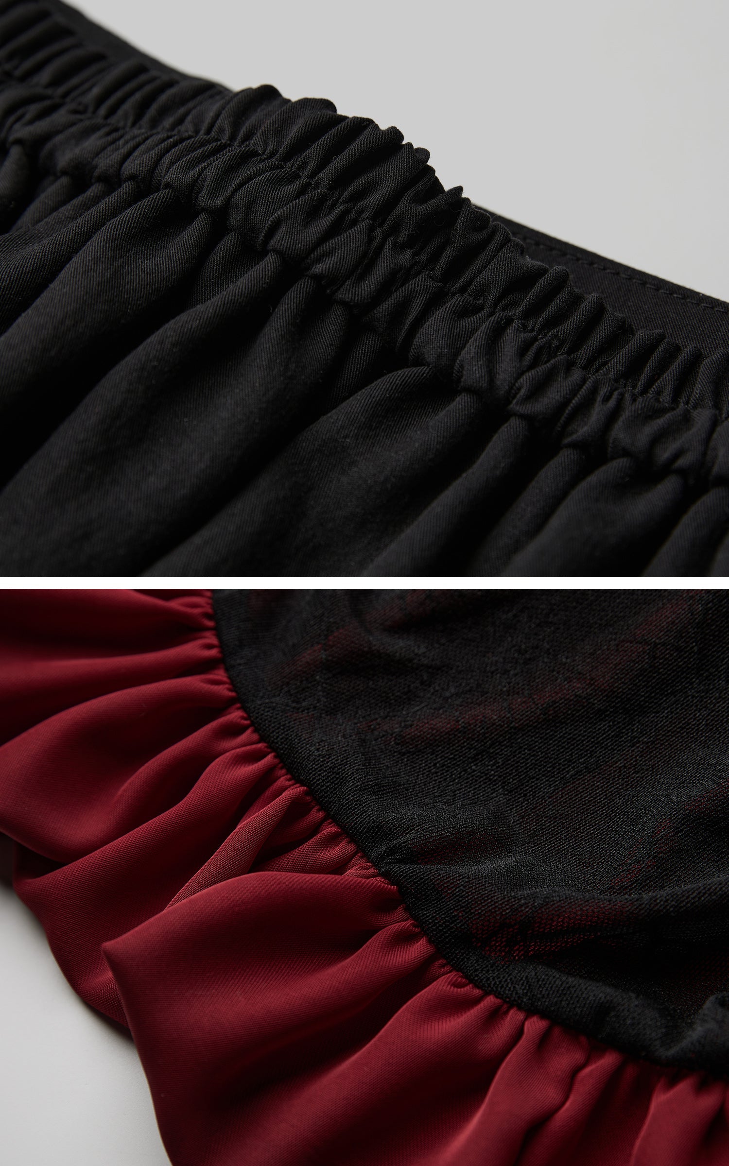 DOINDULGE Dual Layer Sculptural Bubble Hem Skirt