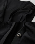 DOINDULGE Ruffled Tie Deconstructed Vest
