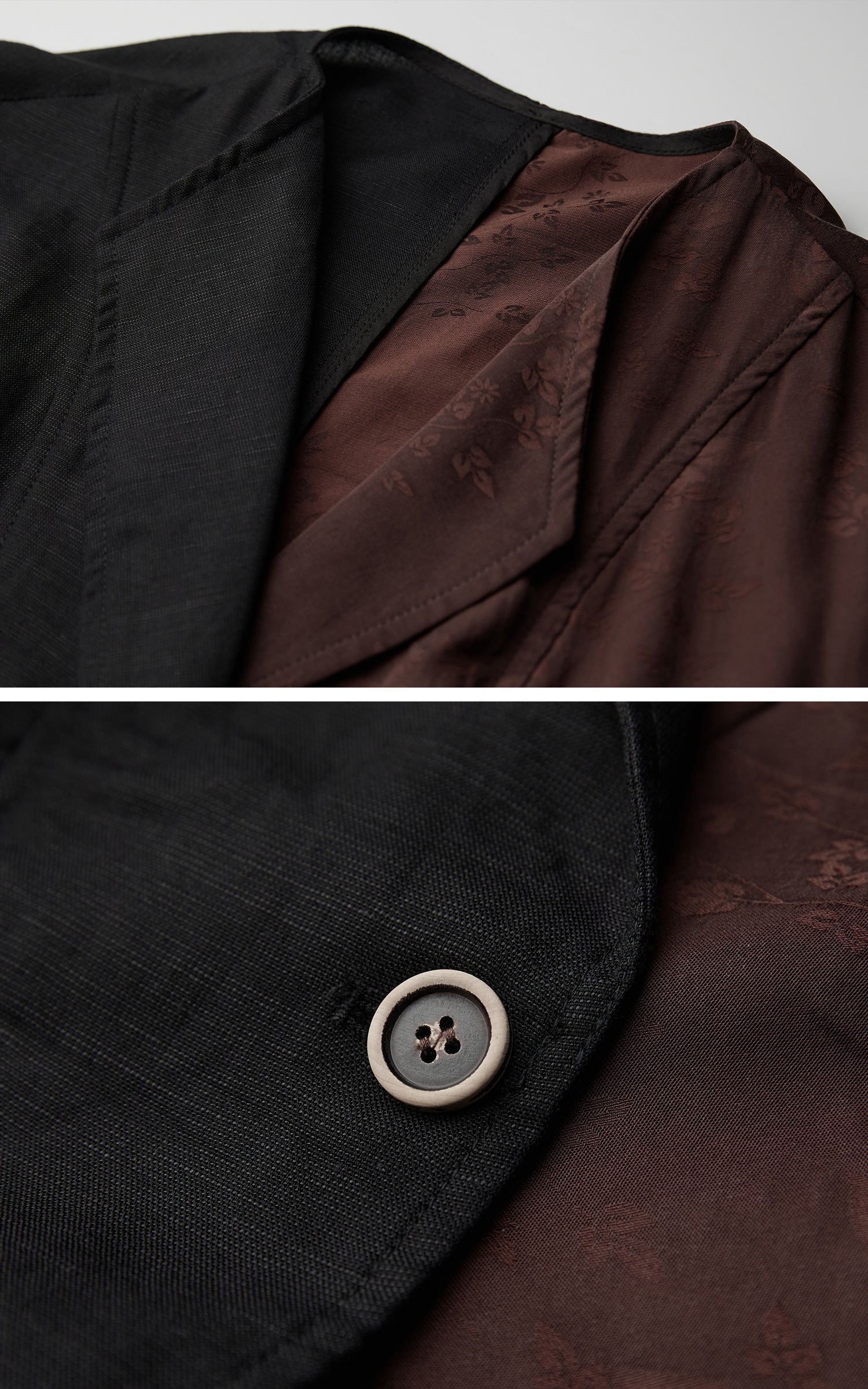 DOINDULGE Deconstructed Spliced Blazer
