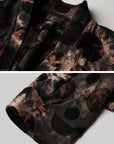 DOINDULGE Oversized Patterned Jacquard Coat