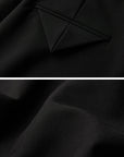 DOINDULGE Wide Leg Pleated Trousers with Structured Waistband