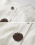 DOINDULGE Red Button Accent Drawstring Hem Top