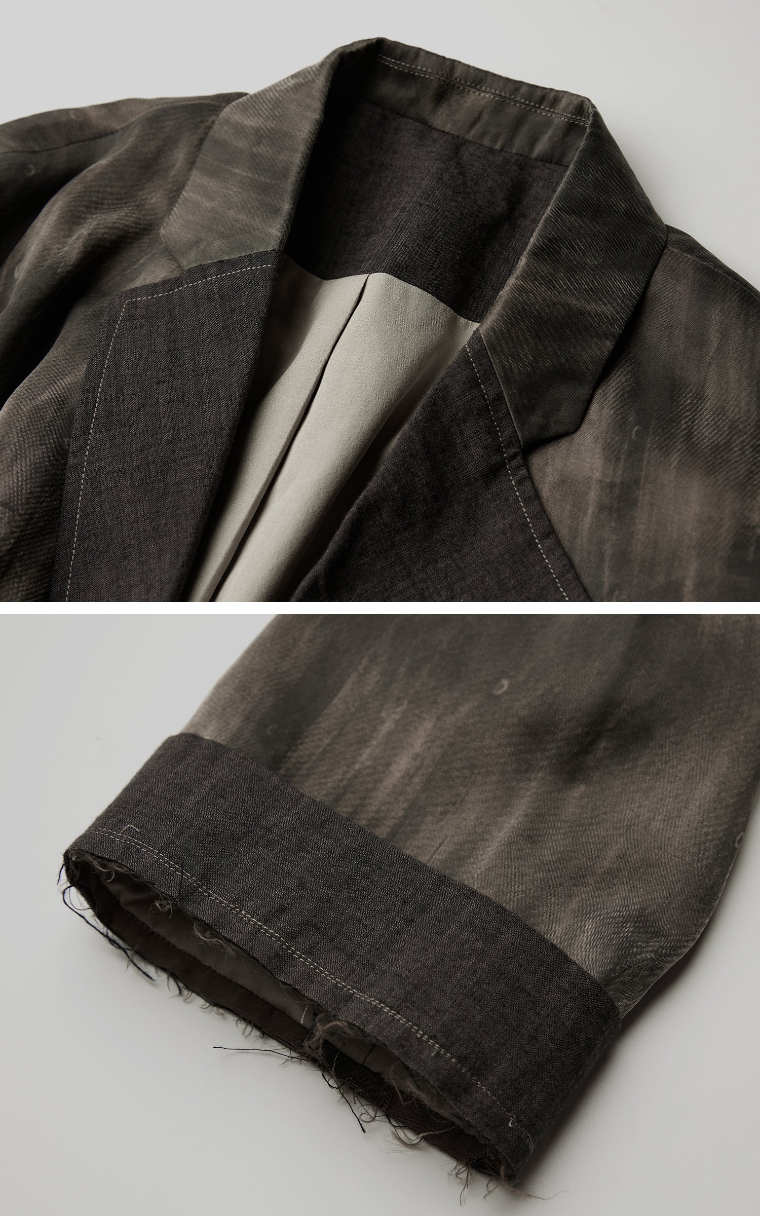 DOINDULGE Asymmetric Dyed Tailored Jacket