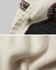 DOINDULGE Hand-Crocheted Pattern Knit Vest