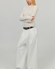 0122stepll Low Rise Pleated Oversized Wide Leg Tailored Pants