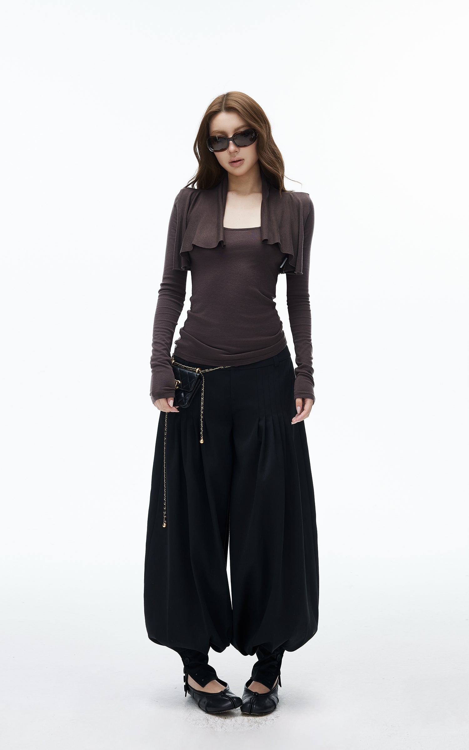 IAMXIAA High-Waist Pleated Balloon Pants