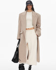 0122stepll Ensemble trois pièces : veste zippée en polaire, t-shirt ajusté et pantalon large