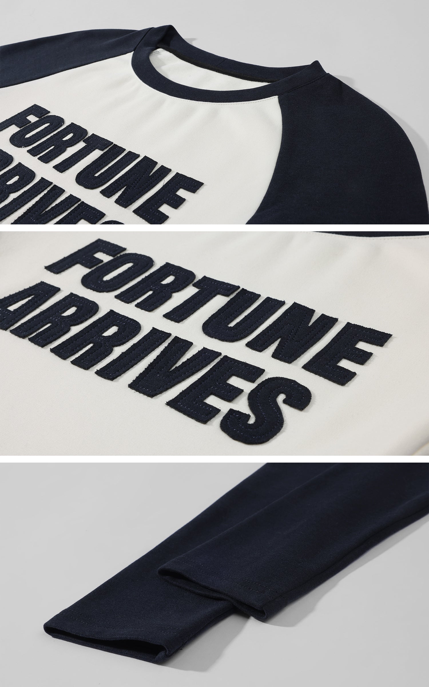 Rase le sol T-shirt Raglan Fortune Arrives &amp; Short Ensemble