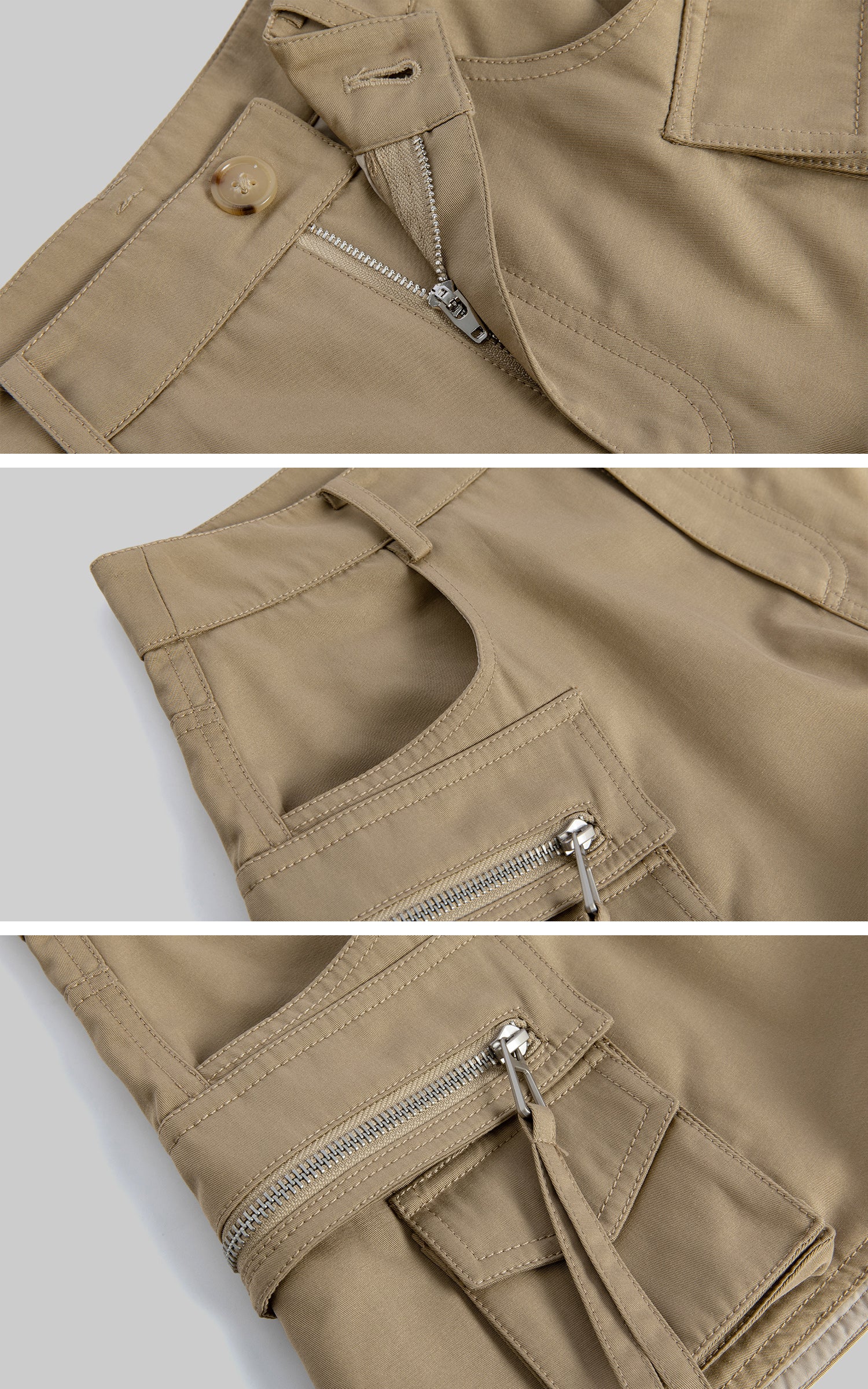 WARDEN EDGE Shorts Cargo Utilitaire Kaki