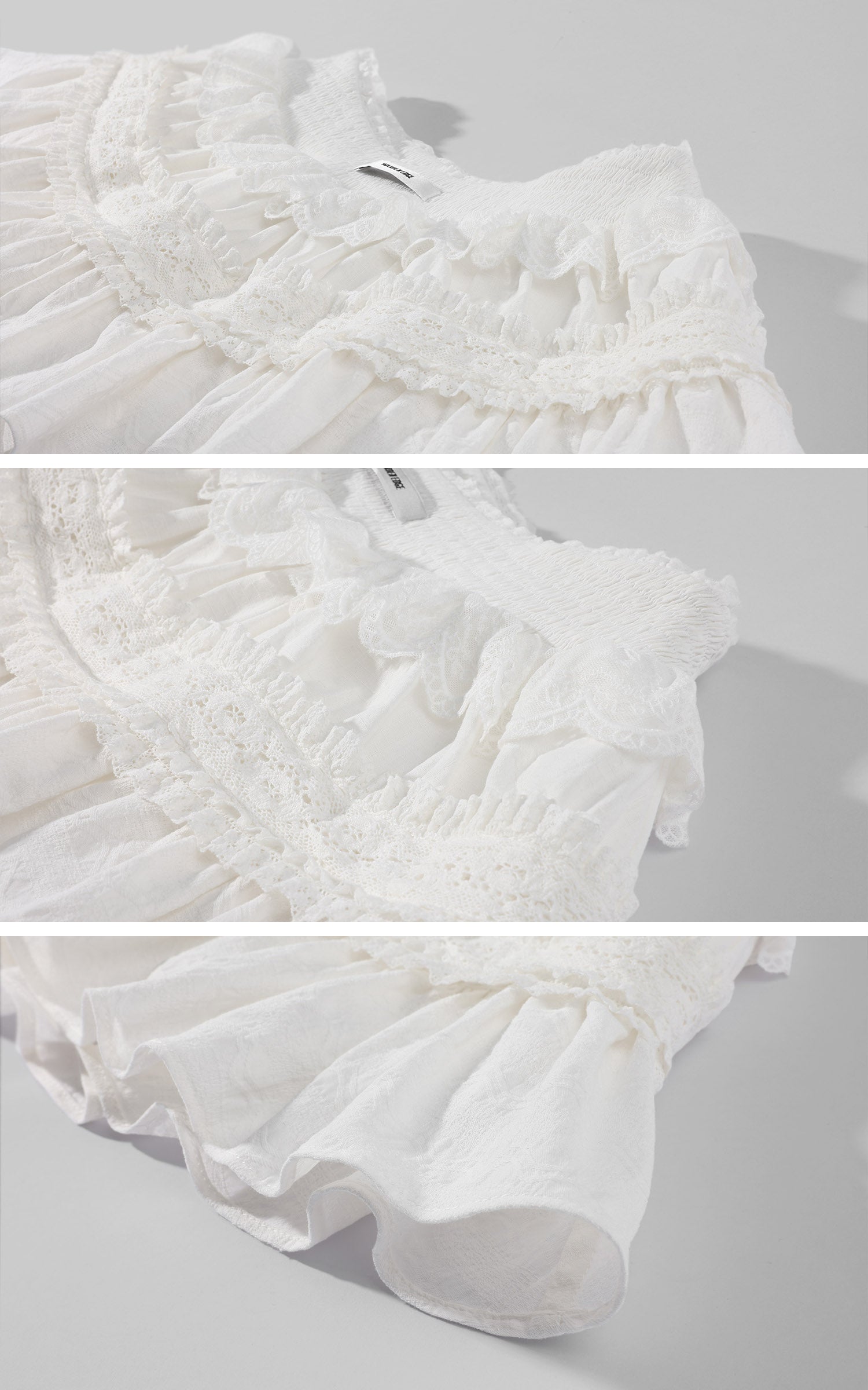 WARDEN EDGE Off Duty Graphic Sweatshirt &amp; Lace Ruffle Mini Skirt Set