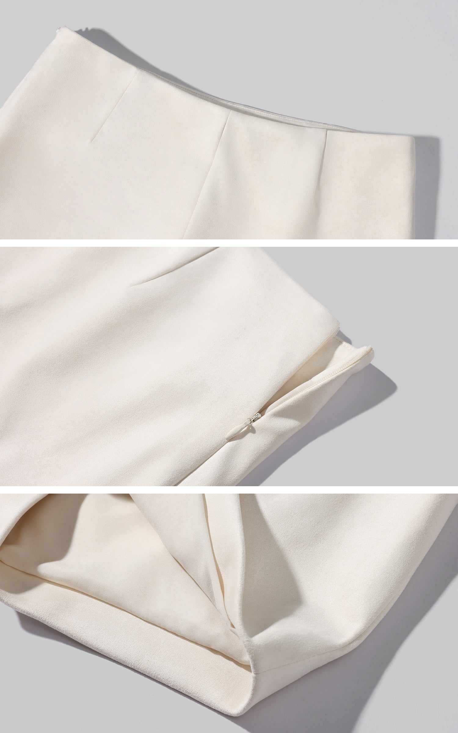 Rase le sol 스터드 더블 버클 허리 랩 반바지 세트