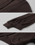 Hydrae Contrast Waist Low-Rise Flared Pants & Cropped Bolero Cardigan Set