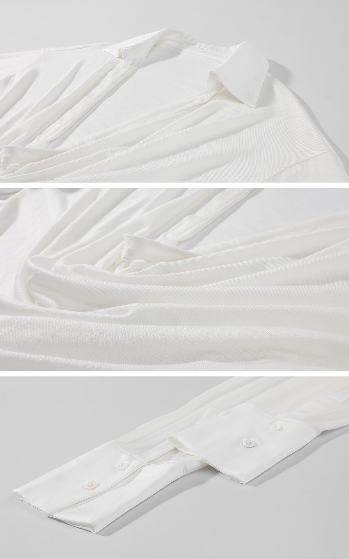 0122stepll Draped Cowl Neck Knit Long Sleeve Top