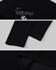 WARDEN EDGE Floral Ribcage Graphic Waffle Knit Long Sleeve Tee