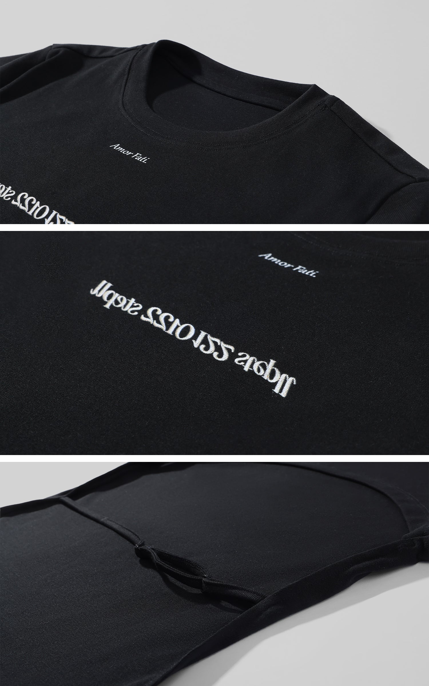 0122stepll Amor Fati Open-Back Graphic Tee
