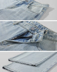 0122stepll Relaxed Wide-Leg Denim Trousers