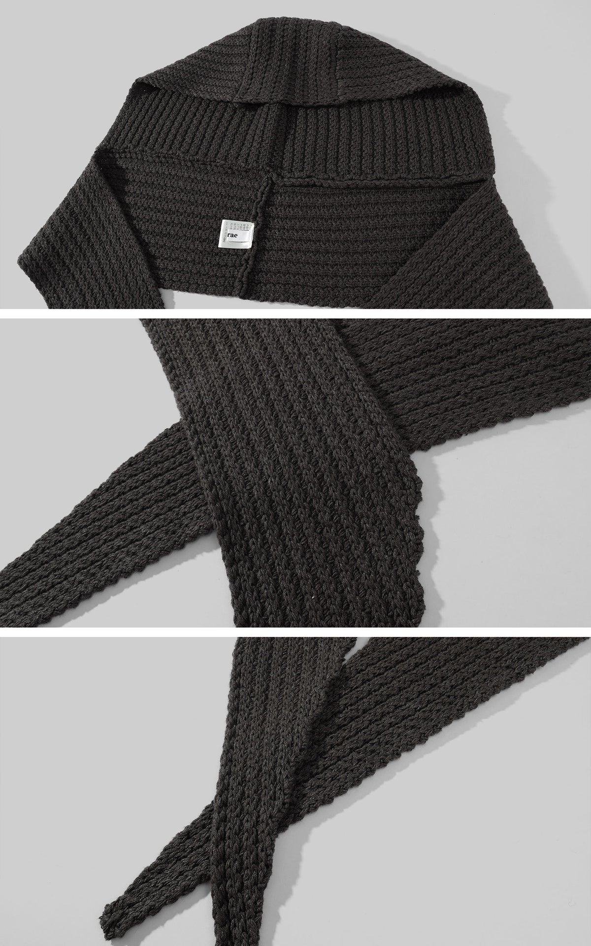Hydrae Oversized Chunky Knit Cardigan &amp; Hooded Cape Set