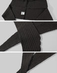 Hydrae Oversized Chunky Knit Cardigan & Hooded Cape Set