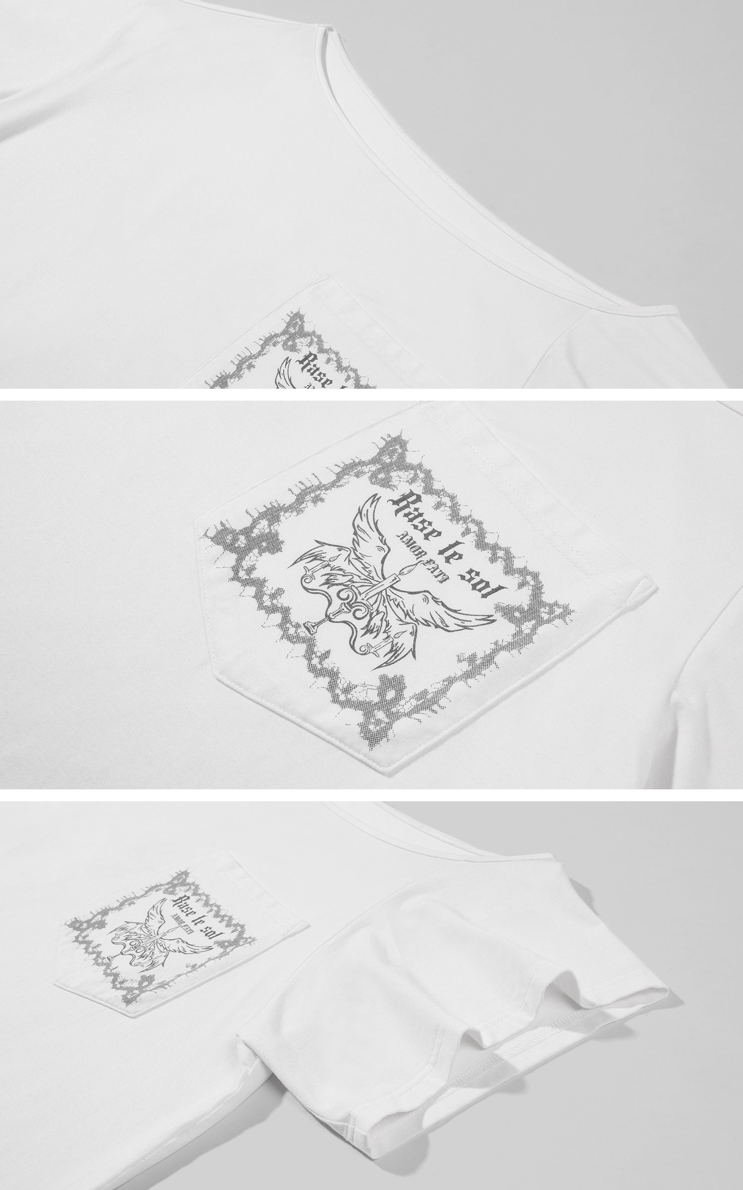 Rase le sol T-shirt graphique à épaules dénudées &amp; Ensemble tricoté rayé Short