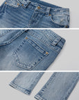 IAMXIAA Low-Rise Washed Skinny Denim Pants