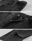 Rase le sol Distressed Low-Rise Flare Jeans