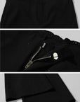 ROVENTE Ensemble corset à dentelle et pantalon évasé