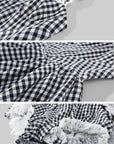 WARDEN EDGE Vintage Gingham Corset Bubble Mini Dress