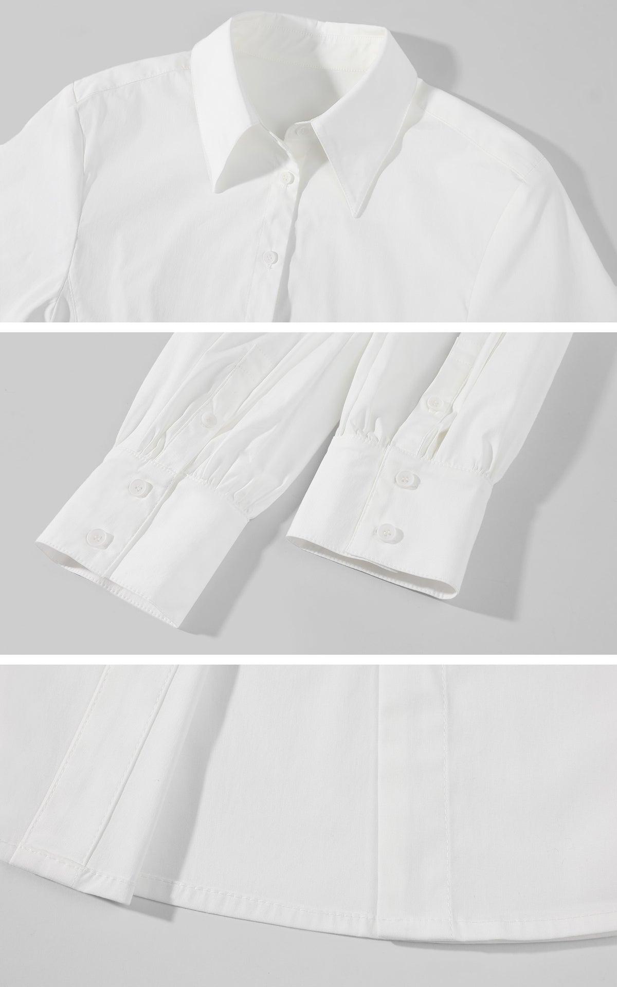 WARDEN EDGE Sculpted-Waist Point-Collar Shirt