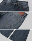 IAMXIAA Vintage Wash Low-Rise Flared Jeans