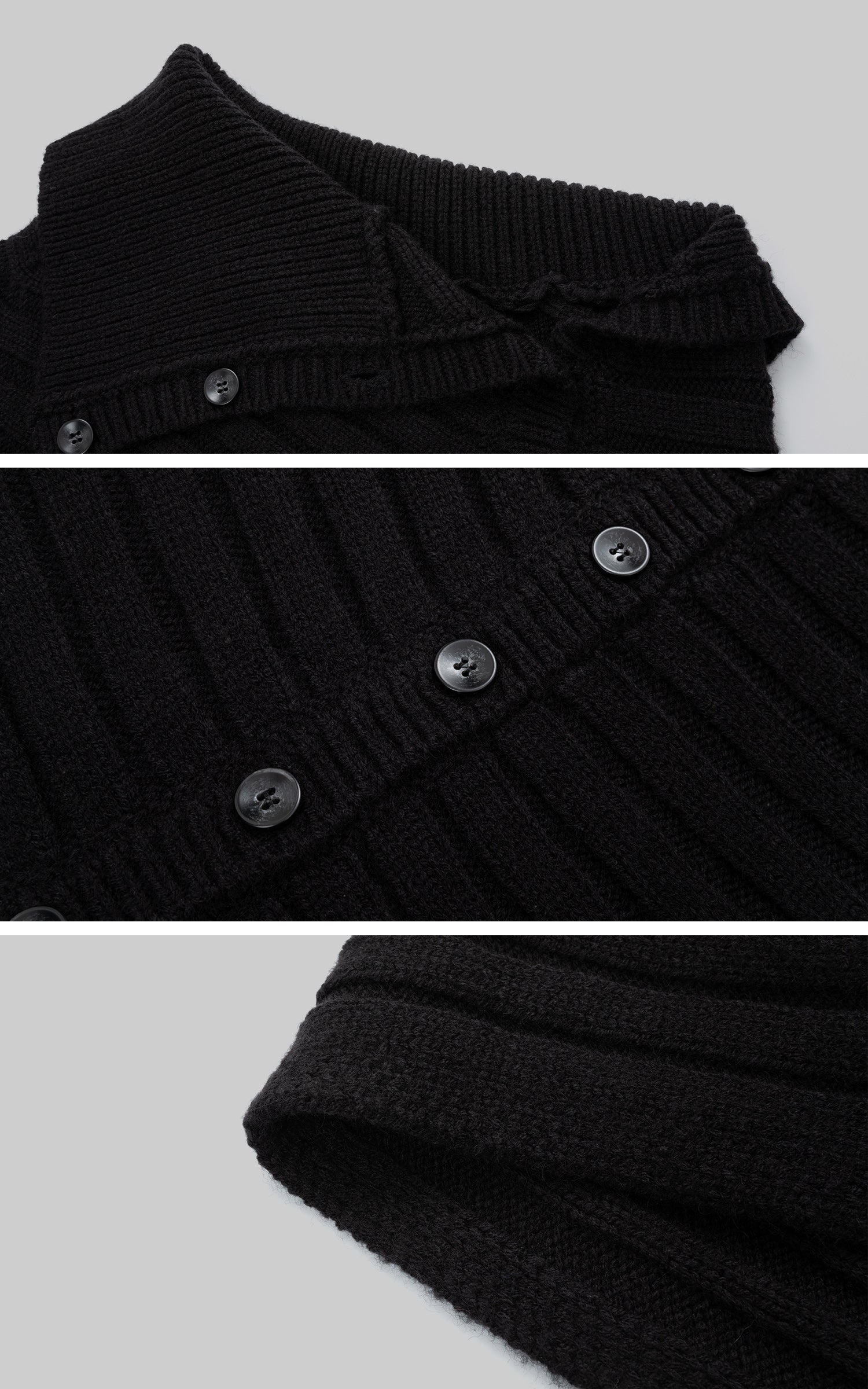 IAMXIAA Asymmetric Button Cape Shawl