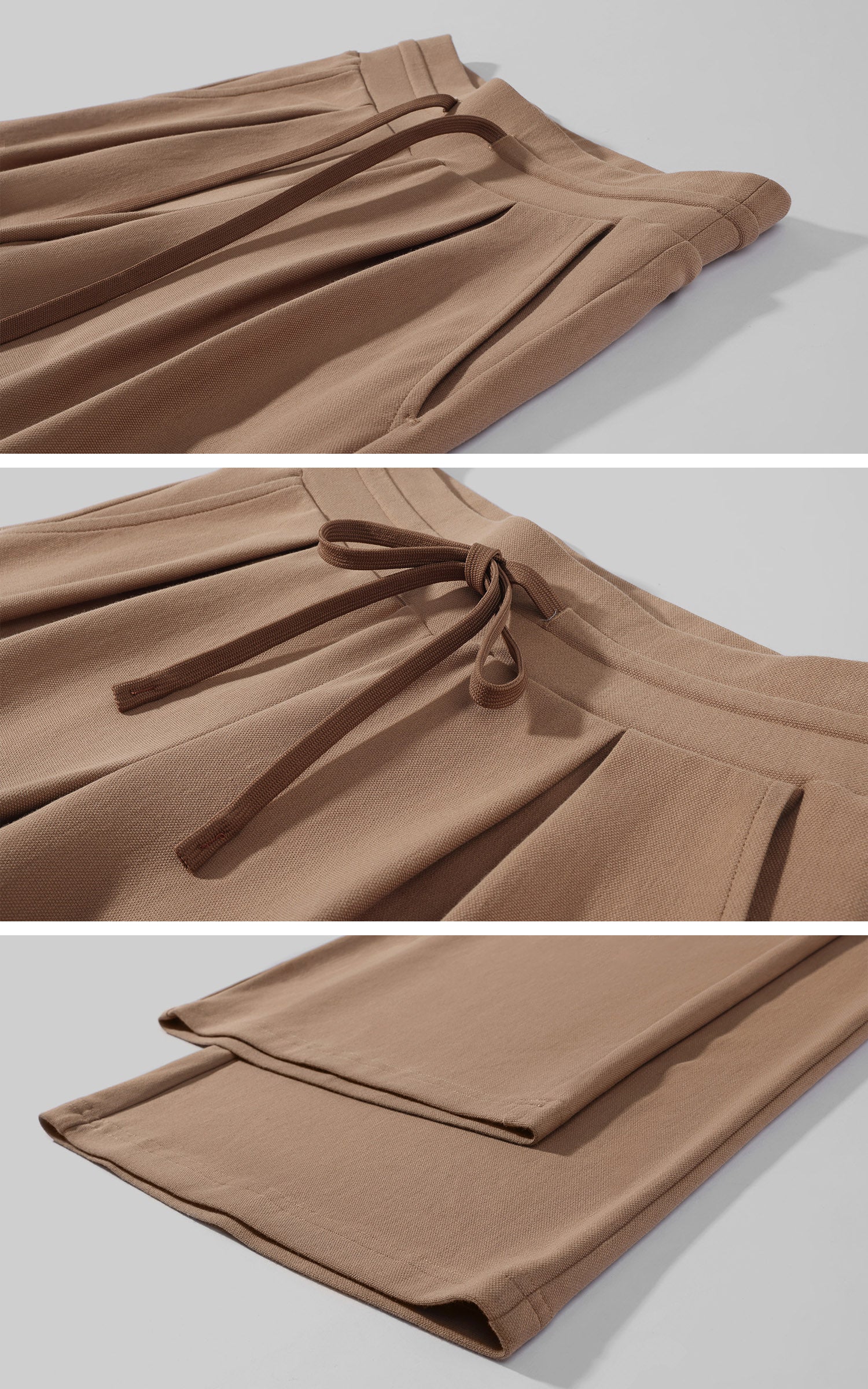 Hydrae Relaxed Pleated Drawstring Wide-Leg Tailored Loose Straight Fit Pants