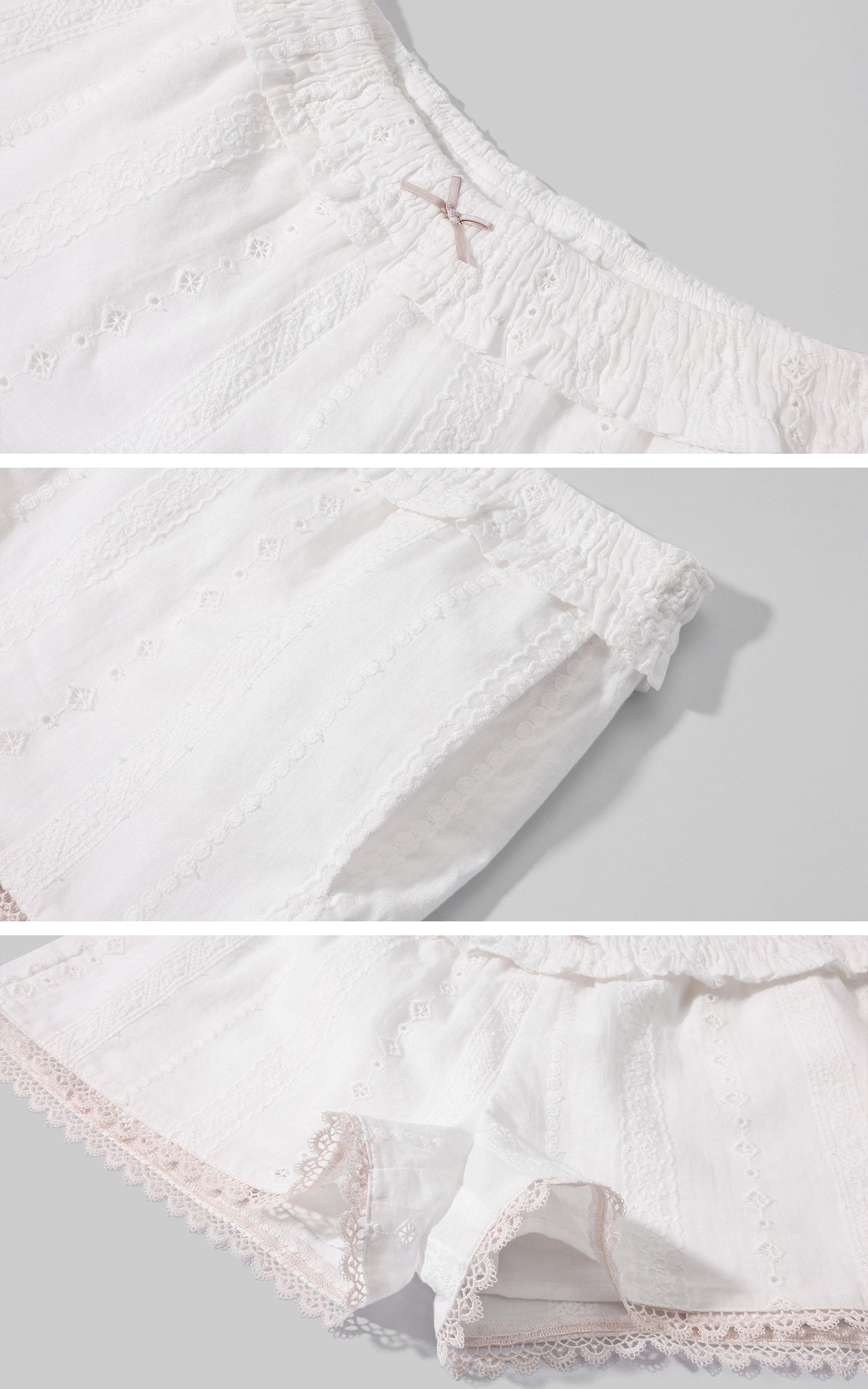 HYDRAE 레이스 트림 시스루 라운지 세트