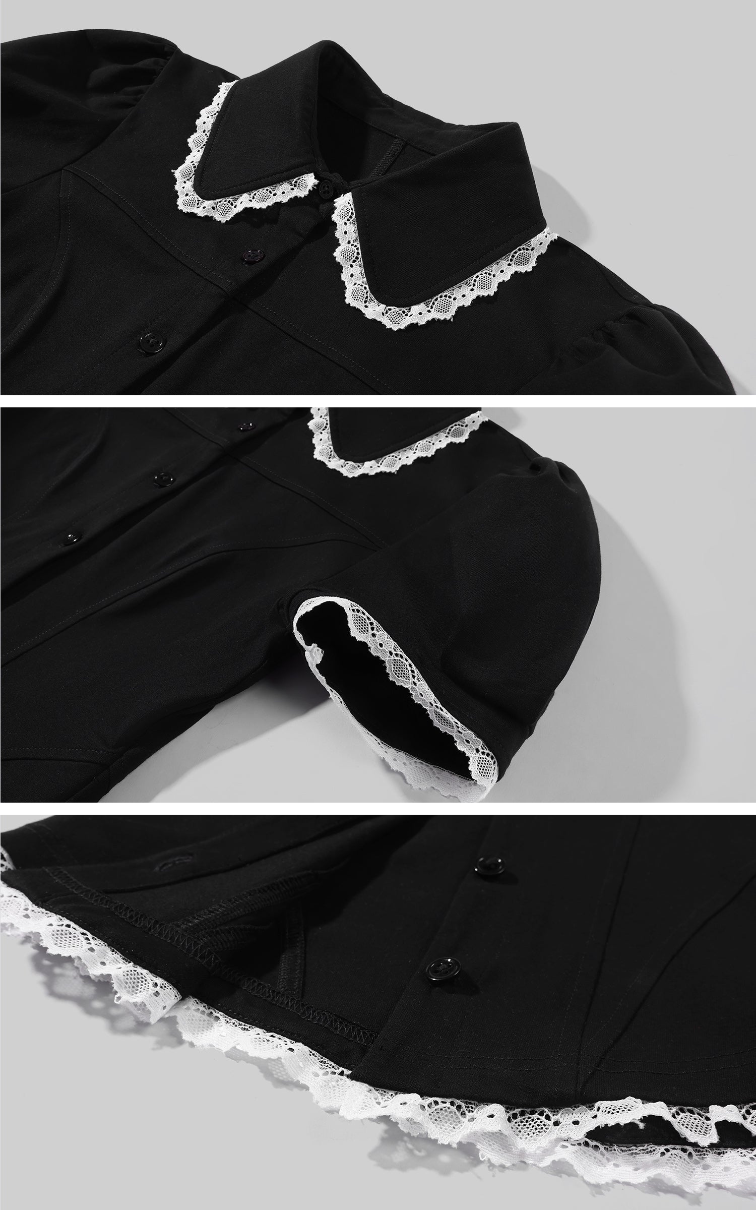Rase le sol Lace Trim Fitted Top &amp; Layered Mini Skirt Set