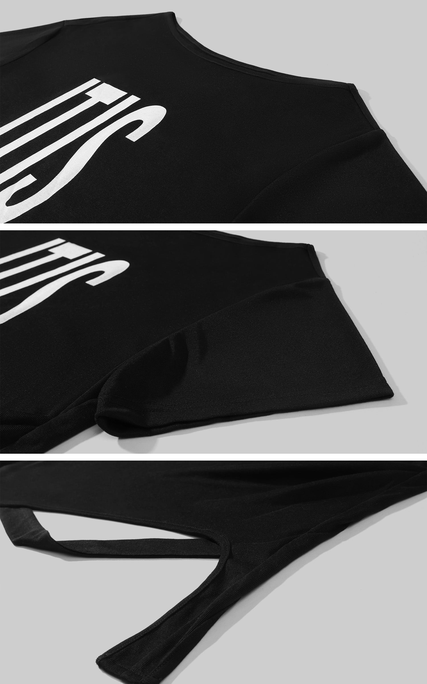 WARDEN EDGE Oversized Asymmetric Graphic T-Shirt