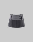 Hydrae Low Rise Pinstripe Micro Mini Skirt Shorts