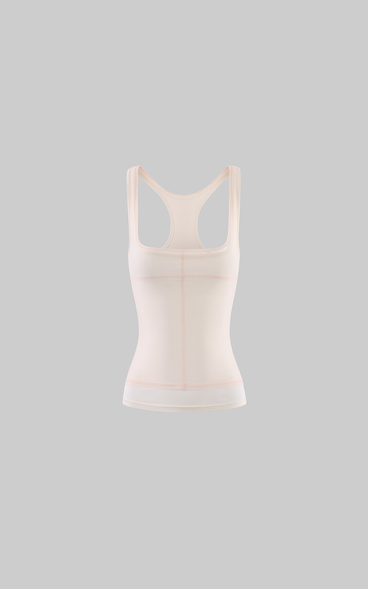 Rase le sol Gothic Letter Mesh Fitted Tank Top